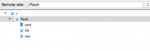 Filezilla remote site
